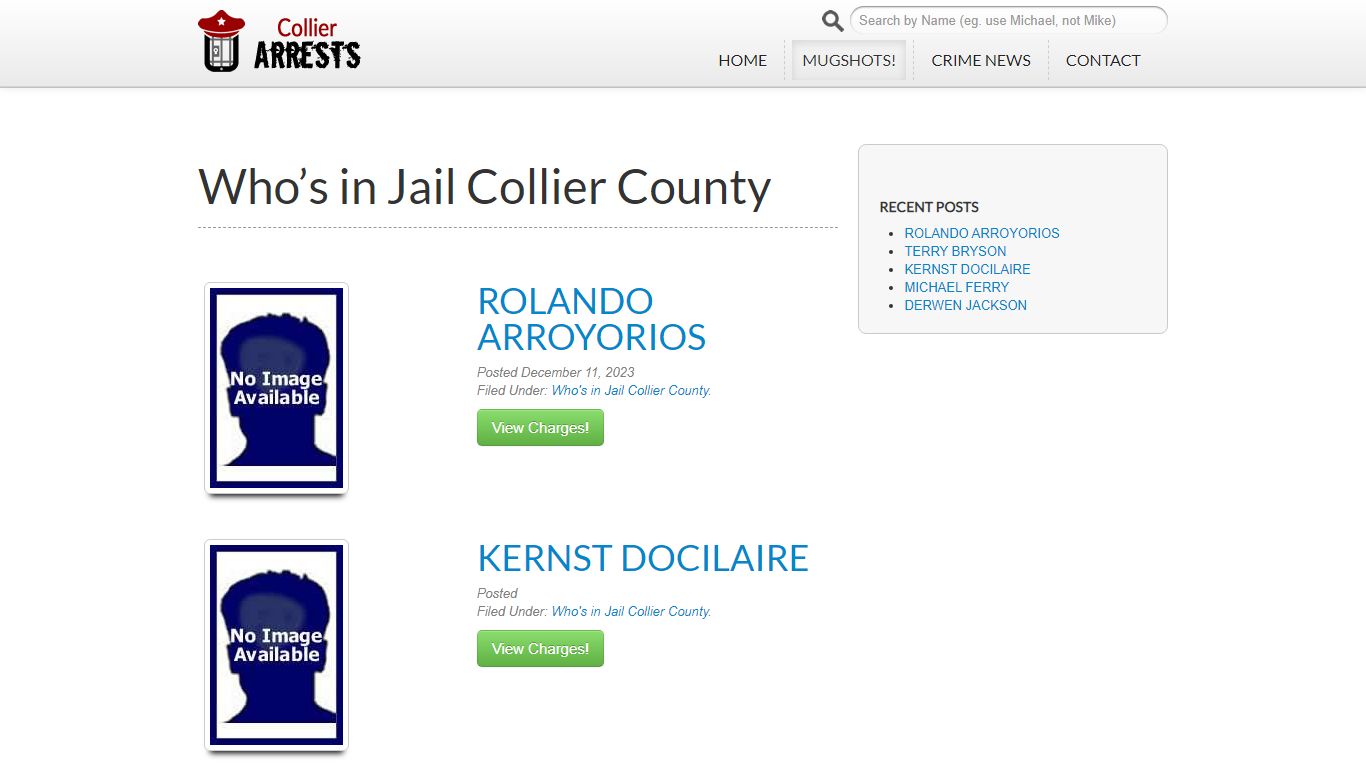 Who's in Jail Collier County